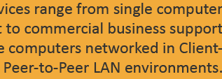 Computer in-home support to commercial businesses and networks